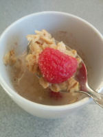 Quick-and-Easy Almond Milk Oatmeal with Raspberries Recipe ... image