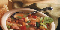 Smoked Ham, Barley, and Vegetable Soup Recipe | Epicurious image