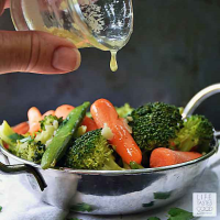 Steamed Vegetables with Garlic Butter | Life Tastes Good image