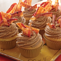 Maple Bacon Cupcakes Recipe | MyRecipes image