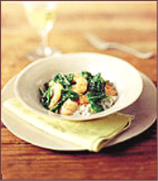 Sautéed Shrimp with Arugula Recipe - Jan Newberry | Food ... image