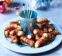 Smoked cheese in blankets recipe | BBC Good Food image