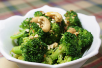 Broccoli with Garlic Butter and Cashews Recipe | Allrecipes image