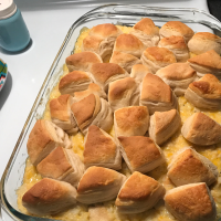 Chicken, Rice, and Biscuit Casserole Recipe | Allrecipes image