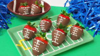 Chocolate Covered Strawberry Footballs Recipe - Tablespoon.com image