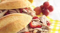 Slow-Cooker Italian Turkey Sandwiches Recipe ... image