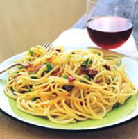 Spaghettini with Onions, Scallions, and Garlic - Pasta Recipes image