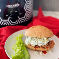 Slow Cooker Buffalo Pulled Pork with Celery Slaw - An ... image
