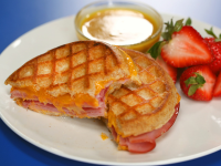 Grilled Ham and Cheese Waffle Sandwiches Recipe image