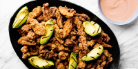Spanish-Style Fried Chicken with Grilled Avocado Recipe ... image