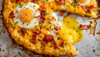 Best Breakfast Pizza Recipe - How to Make Breakfast Pizza image