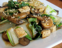 Stir-Fried Shitake Mushrooms With Tofu and Bok Choy Recip… image