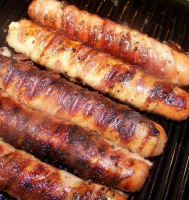 Grilled Bacon Wrapped Hot Dogs - Recipes - Faxo image