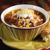 Fiesta Turkey Soup With Green Chile Biscuits Recipe ... image