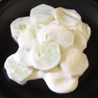 Creamed Cucumber Slices Recipe | Allrecipes image