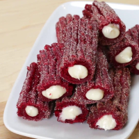 Red Velvet Churros Recipe by Tasty image