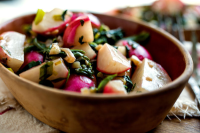 Sweet and Sour Stir-Fried Radishes With Their Greens Recipe image