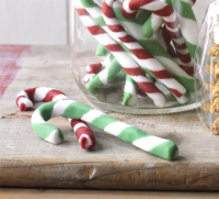 Peppermint candy canes recipe | BBC Good Food image