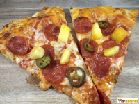 Pepperoni, Pineapple & Jalapeno Pizza | YepRecipes.com image