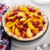 Raspberry Peach Pie Recipe: How to Make It image