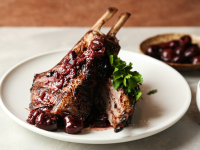 Rack of Lamb With a Merlot Glaze and Cherry Reduction ... image