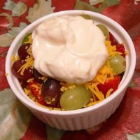 Layered Cheddar-Fruit Salad Recipe | Allrecipes image