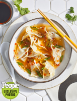 Wontons with Sesame-Soy Sauce Recipe | PEOPLE.com image