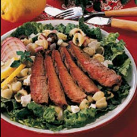 Pasta Salad with Steak Recipe: How to Make It image