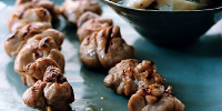 Grilled Sweetbreads Recipe | Epicurious image