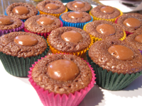 Mini Nutella Brownies-4 Ingredients Recipe - Food.com image