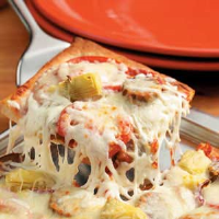 Turkey Pizza Recipe: How to Make It - Taste of Home image