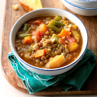 Vegetable Lentil Soup Recipe: How to Make It image