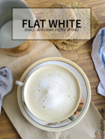 Flat White Coffee recipe from NellieBellie | a simple tutorial image
