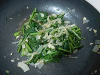 Sauteed Daikon Greens | Thailand 1 Dollar Meals image