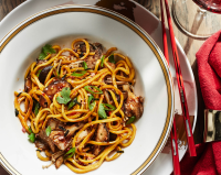 Longevity Noodles with Oyster, Shiitake, and Enoki Mushrooms image