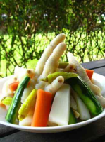 Pickled Pepper Chicken Feet Assorted Vegetables recipe ... image