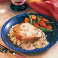 Creamy Ranch Pork Chops & Rice Recipe | MyRecipes image