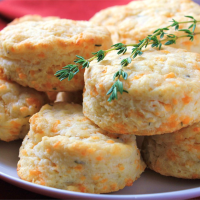 Cheddar-Thyme Flaky Biscuits | Allrecipes image