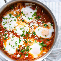 Shakshouka (Poached Eggs in Spicy Tomato Sauce) | Love and ... image