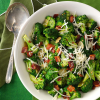 Broccoli with Garlic, Bacon & Parmesan Recipe: How to Make It image
