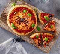 Healthy Halloween pizzas recipe | BBC Good Food image