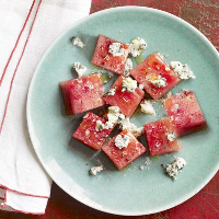 Watermelon and Blue Cheese Salad Recipe image