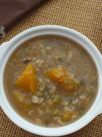 Mung Bean Oatmeal Pumpkin Soup recipe - Simple Chinese Food image