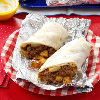 Blue Ribbon Beefy Burritos Recipe: How to Make It image