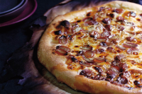 Gorgonzola and Grape Pizza Recipe | Epicurious image