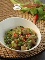 Coriander mixed with konjac recipe - Simple Chinese Food image