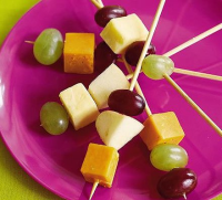 Cheese & fruit sticks recipe | BBC Good Food image