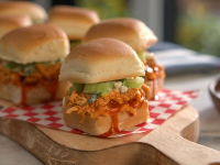 Buffalo Chicken Sliders with Celery-Blue Cheese Slaw ... image