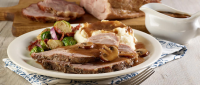 Pork Roast with Mushroom Gravy | Smithfield image