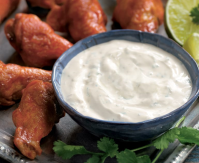 Spicy Chicken Wings Recipe with Sour Cream - Daisy Brand image